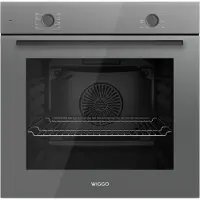 Wiggo WO-B608(G) - Inbouw heteluchtoven - 68L - Hetelucht functie - Soft Close deur - Energieklasse A - Grijs - 5 jaar garantie