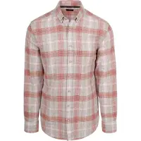 State of Art Overhemd Ruit Rood | Multicolour | Maat 3XL