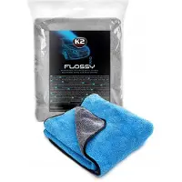 K2 Flossy Pro - Microvezel Handdoek - 60x90cm - Grijs/Blauw - 800 gsm