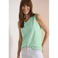 Cecil Dames Top met V-hals en strepen - Groen - XL
