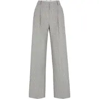 BOSS Rechte broek van Virgin Wool Glencheck voor dames/dames (Kijk op)
