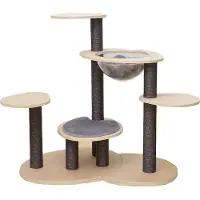 Europet Krabpaal Orion - 89 x 89 x 58 cm - palen Ø 75 mm - zwarte sisal