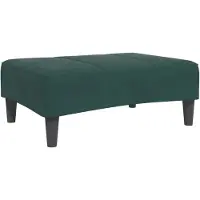 vidaXL Voetenbank 77x55x31 cm fluweel donkergroen
