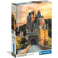 Clementoni Puzzle compact 1000 pièces Golden Hour at Eltz Castle