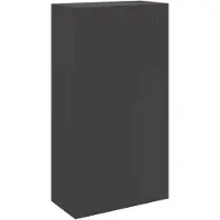 vidaXL Pakket Inwerpkoker met opslag Zwart 44 x 22 x 82 cm Staal