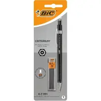 BIC vulpotlood Criterium, blister van 1 stuk + 12 vullingen (gratis), zwart, 0,7 mm