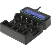 XTAR X4 4-slots oplader voor Li-ion / Ni-Mh Batterijen