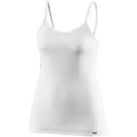 Loeffler - Women's Spaghetti Top Grid Transtex Light - Synthetisch ondergoed 36, wit/grijs