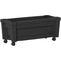 vidaXL Calypso planter met wielen PP Antraciet