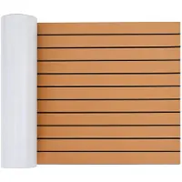 vidaXL Bootmat Gestreept Bruin en zwart 240 x 60 cm EVA