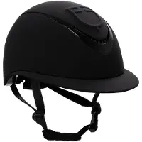 Equestro Meteor Wide Visor Rowel Fitting Vrouwenhelm Zwart 52-54 cm Vrouw