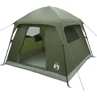 vidaXL Huisje Tent Olijfgroen 244 x 213 x 183 cm Polyester en Staal