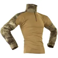 Invadergear Combat T-shirt Met Lange Mouwen Bruin M