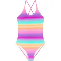 Protest badpak PRTRAINBOW JR fuchsia/turquoise/oranje Roze Meisjes Polyamide - maat 164