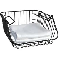 Merkloos Draadmand Charlie Stapelbaar Zwart 29 X 27 X 14 Cm