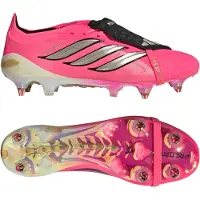 Adidas Predator Elite FT IJzeren-Nop Voetbalschoenen (SG) Felroze Zilvergrijs Zwart Goud
