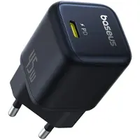 Baseus iPhone17-compatibele PicoGo Gallium Nitride Snellaadadapter 1C 45W Interstellaire Zwart