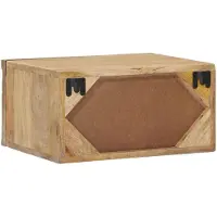 vidaXL Handgemaakt nachtkastje Teakbruin 40 x 30 x 20 cm