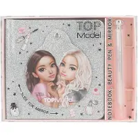 - Beauty Notebook with Ballpoint Pen - Silver