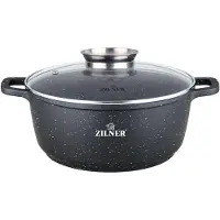 Zilner Marmitekker Pan met Glazen Deksel - 1.7L, 18cm, Inductie
