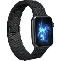 Pitaka Carbon Fiber Retro Banden Voor Apple Watch 1 2 3 4 5 6 7 8 9 10 Se