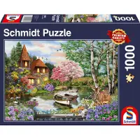 Schmidt - Legpuzzel - Huis aan het meer - 1000 stukjes - Volwassenen - vanaf 12 jaar