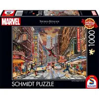 Schmidt - Legpuzzel - Marvel - Deadpool, Snow Day - Thomas Kinkade Studios - 1000 stukjes - Volwassenen - vanaf 12 jaar