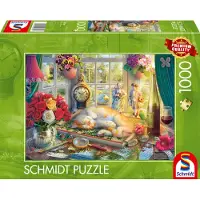 Schmidt - Legpuzzel - Puzzelen met kat - 1000 stukjes - Volwassenen - vanaf 12 jaar