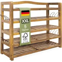 Casaria Schoenenrek 5 laags Acaciahout