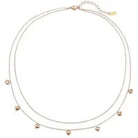 Hey Happiness Ketting 'Heart Layers' rose-goud