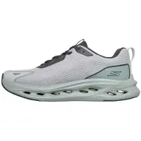 SKECHERS Loopschoen 'Max Cushioning Glide-Step - T' antraciet / lichtgrijs / mintgroen / pastelgroen