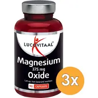 Lucovitaal 3x Magnesium Oxide 375mg (90 capsules)