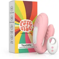 PureVibe TouchMe Remote Vibrator - Duo Koppel Vibrators voor Vrouwen - Fluisterstil & Discreet Stimulator - Clitoris & G-spot Stimulator - Seksspeeltjes - Erotiek Sex Toys voor koppels - Roze