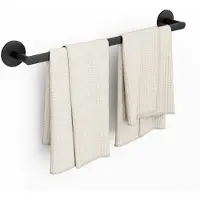 CECIPA MAX CECIPA Handdoekstang - Handdoekrek - Handdoekhouder - RVS - 60CM - Zonder boren - Badkamer Rek voor Handdoeken - Zwart