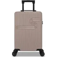 Bhppy Handbagage koffer 55x34x20 cm - Reiskoffer handbagage - TSA slot - 28L - Signature koffer Ginger Brown