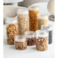 ZOHA Glazen Voorraadpot Rond 500 ml – Set van 2 – Luchtdicht – BPA-vrij – Borosilicaatglas