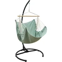 AMANKA XL Hangstoel met Standaard - 155x125 Tuin Hangstoel - Zit Hangmat voor Buiten met Stalen Frame