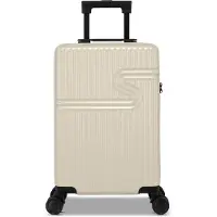 Bhppy Handbagage koffer 55x34x20 cm - Reiskoffer handbagage - TSA slot - 28L - Signature koffer White Ivory