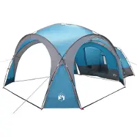 vidaXL Zijtent Blauw 643 x 408 x 260 cm Polyester en Staal