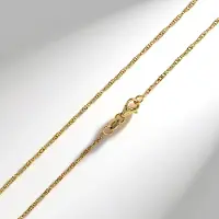 Cavill - 9K Geelgouden Ketting 45 cm - Elegante Singapore Filigrane Schakels - 1,77 g - Gouden Ketting Dames - Luxe Halsketting