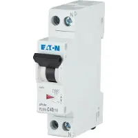 Eaton PLN6 40A Enkelpolige Plus Neutraal MCB C-Curve - 263178