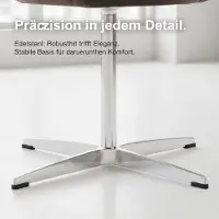 STILVORA Bureaustoel - 360 Graden Draaibaar - Ergonomisch Gevoerd - Voor Thuiskantoor En Werkplek - Stof En Metaal - Bruin