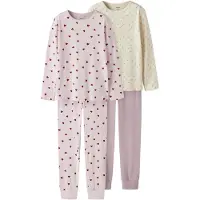 Name It Kids Nachtkledij lichtgeel / sering / rosa / bordeaux