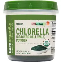 BareOrganics Chlorella poeder (227 gram)