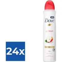 Dove Deospray - Go Fresh Apple & White Tea 250ml - Voordeelverpakking 24 stuks