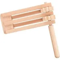 Sonstige Verlage Ratel - Dubbel - 15,5X1,5X9,5 Cm - Hout - Muziek Maken