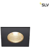 SLV Vierkante Inbouwspot Patta 8cm 7 3w 1800 3000k Zwart