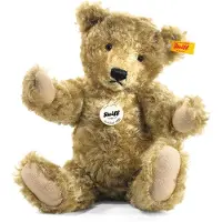 Steiff knuffelbeer, klassiek model uit 1920, lichtbruin - 35 cm, van pluche