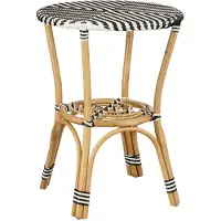 Mica Decorations Mandox Bistrotafel voor Buiten - H66 x Ø50 cm - Zwart, Wit