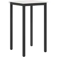 vidaXL Bartafel Wit 60 x 60 x 105 cm Massief grenenhout